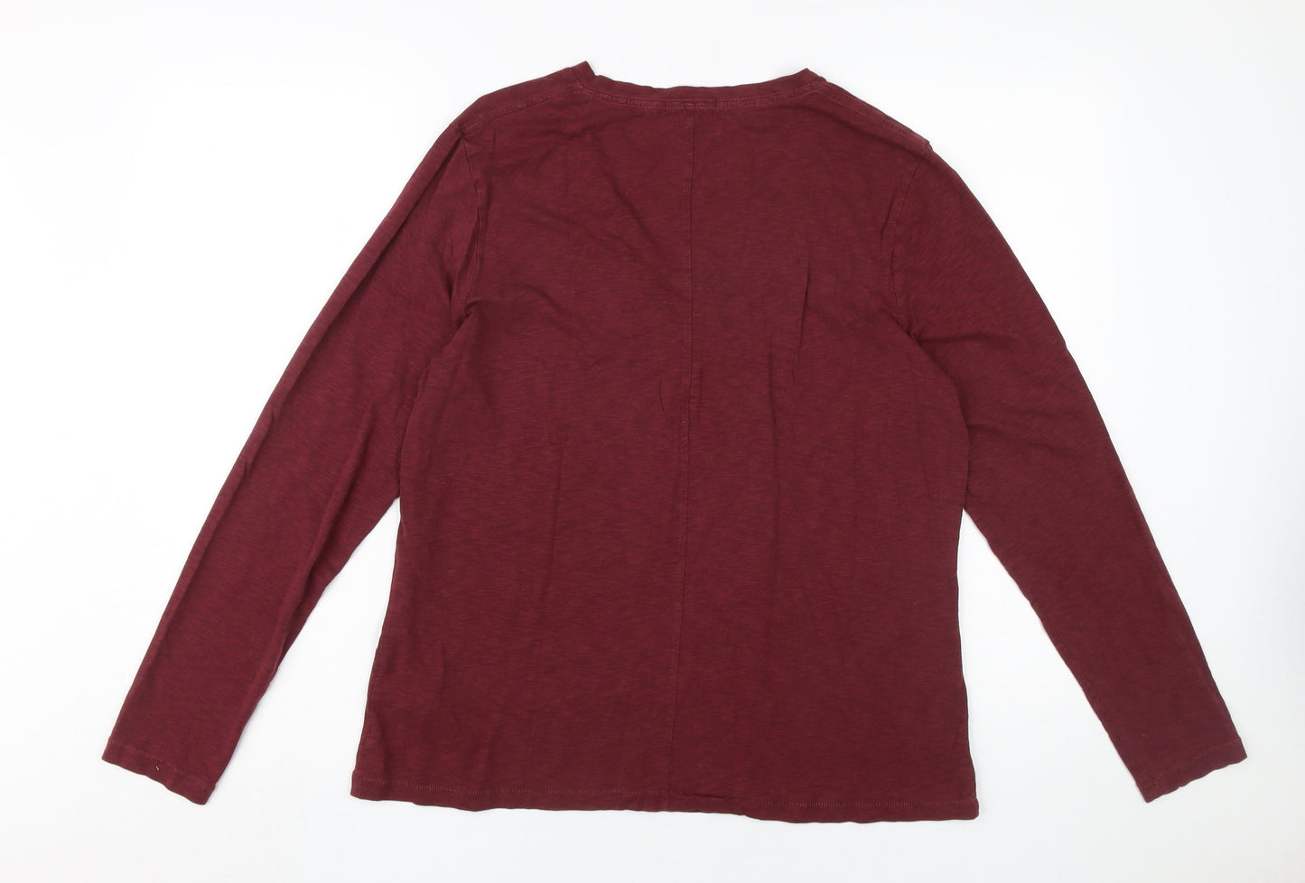 Womens UK Size L Superdry Red Basic T-Shirt