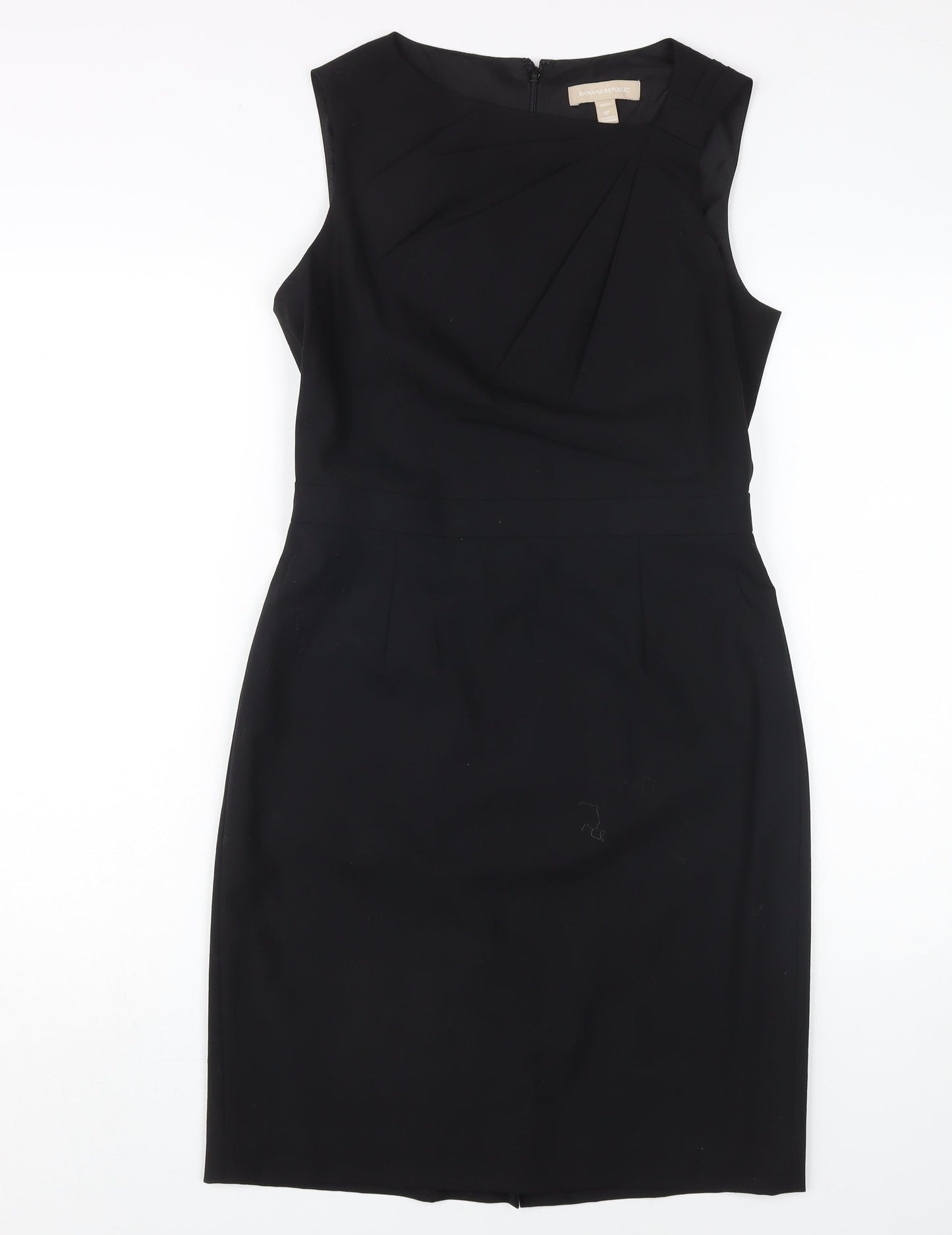 Banana Republic Women's Black Petite Wool Sheath Dress