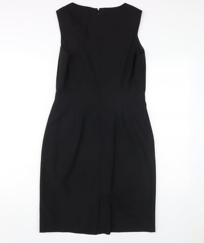 Banana Republic Women's Black Petite Wool Sheath Dress
