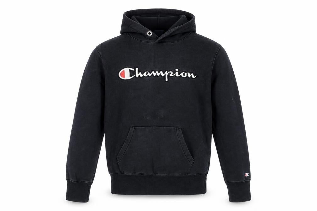 Mens UK Size S Champion Black Pullover Hoodie