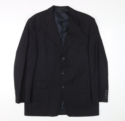 Austin Reed Men's Black Regular Fit Blazer, Size 50 UK 40