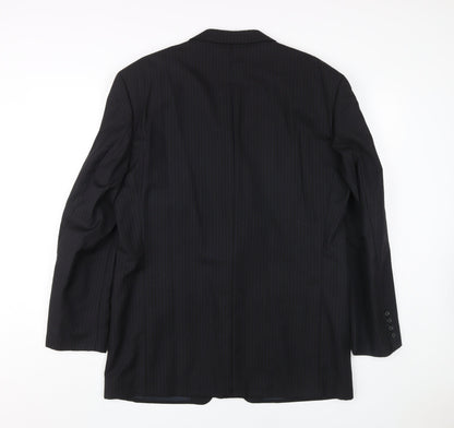 Austin Reed Men's Black Regular Fit Blazer, Size 50 UK 40