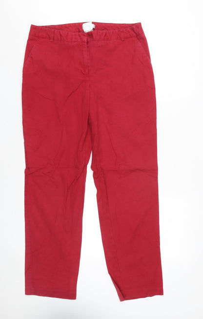 Van Heusen Women’s Red Straight Stretch Trousers