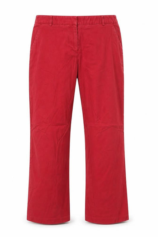 Womens UK Size 10 Van Heusen Regular Fit Straight Red Trousers