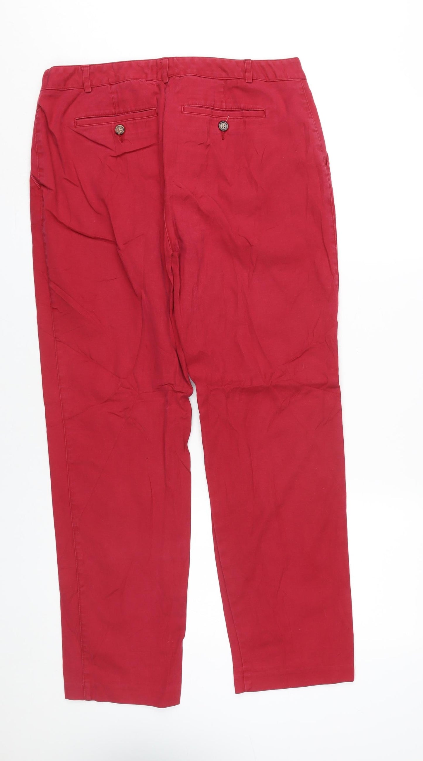 Van Heusen Women’s Red Straight Stretch Trousers