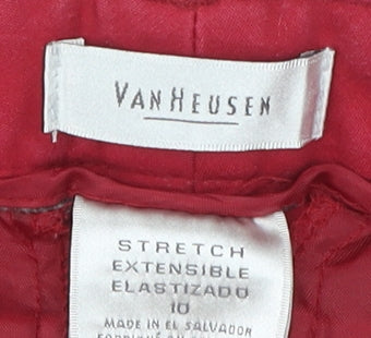 Van Heusen Women’s Red Straight Stretch Trousers