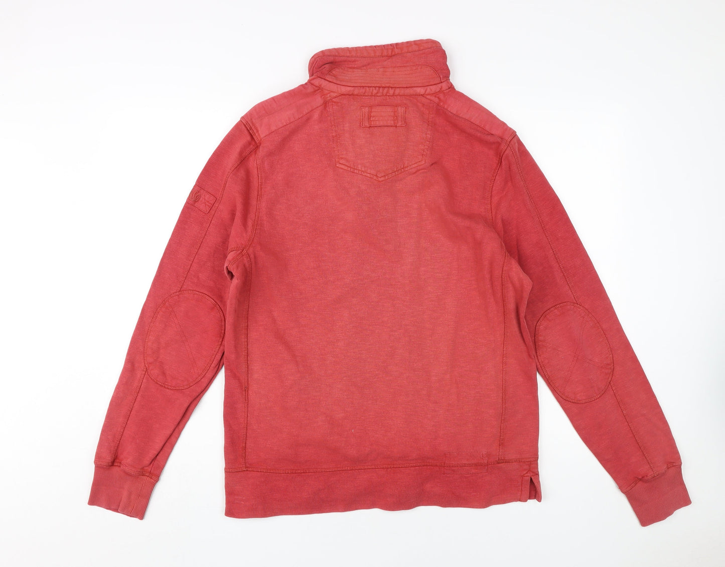 Mens UK Size XS Fat Face Red Henley Sweatshirt