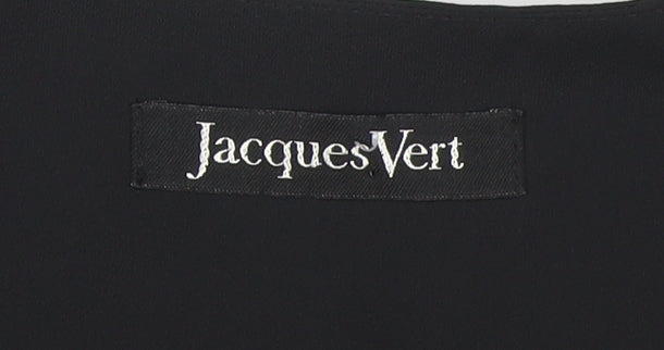 Jacques Vert Women's Black Embroidered Blouse Size 14