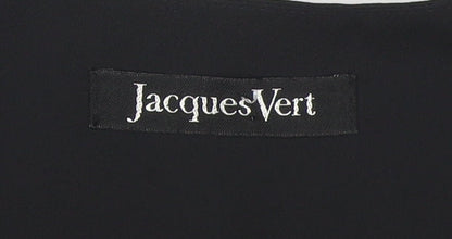 Jacques Vert Women's Black Embroidered Blouse Size 14