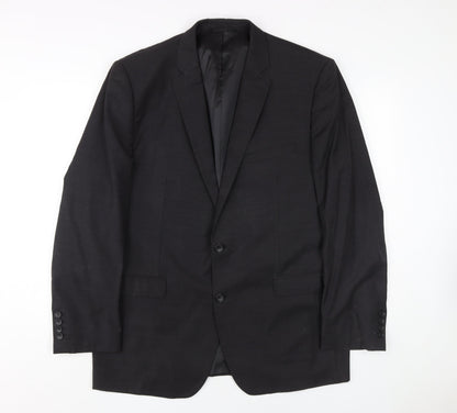 Mens UK Size 44 Moss 1851 Regular Black Suit Jacket