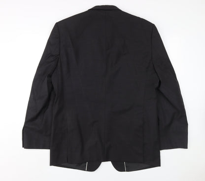 Mens UK Size 44 Moss 1851 Regular Black Suit Jacket