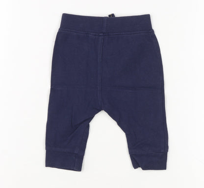 Jasper Conran Baby Jogger Trousers, Unisex Blue 0-3 Months