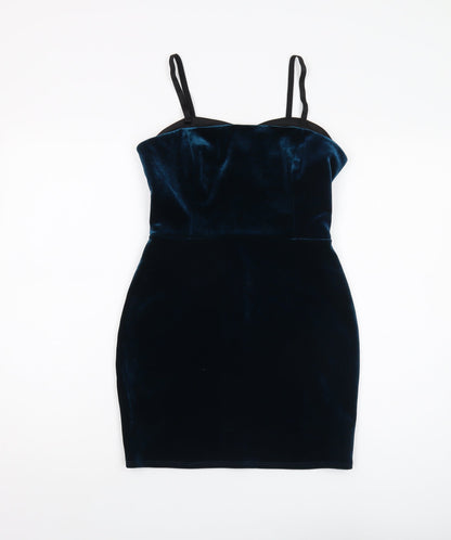 Topshop Women’s Blue Bodycon Dress Size 10