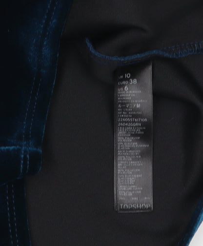 Topshop Women’s Blue Bodycon Dress Size 10