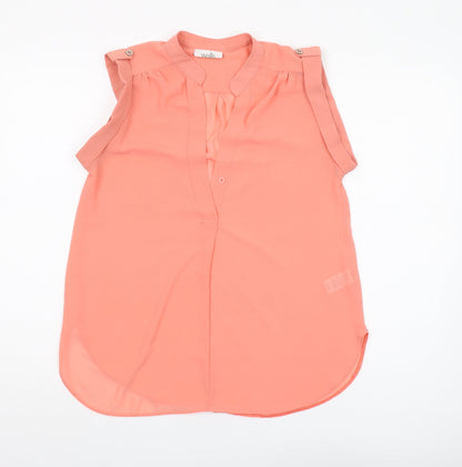 Womens UK Size S Wallis Pink Camisole Blouse