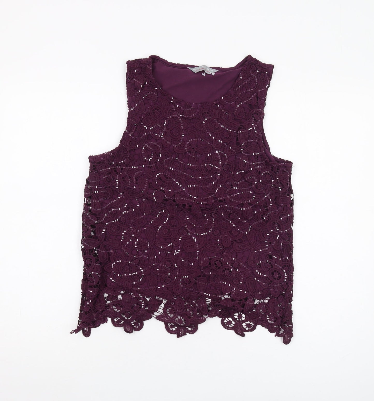 Womens UK Size 12 Dorothy Perkins Purple  Tank