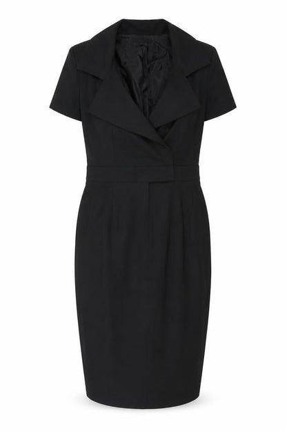 ASOS Black Sheath Dress, Women's Size 10, Short Sleeve