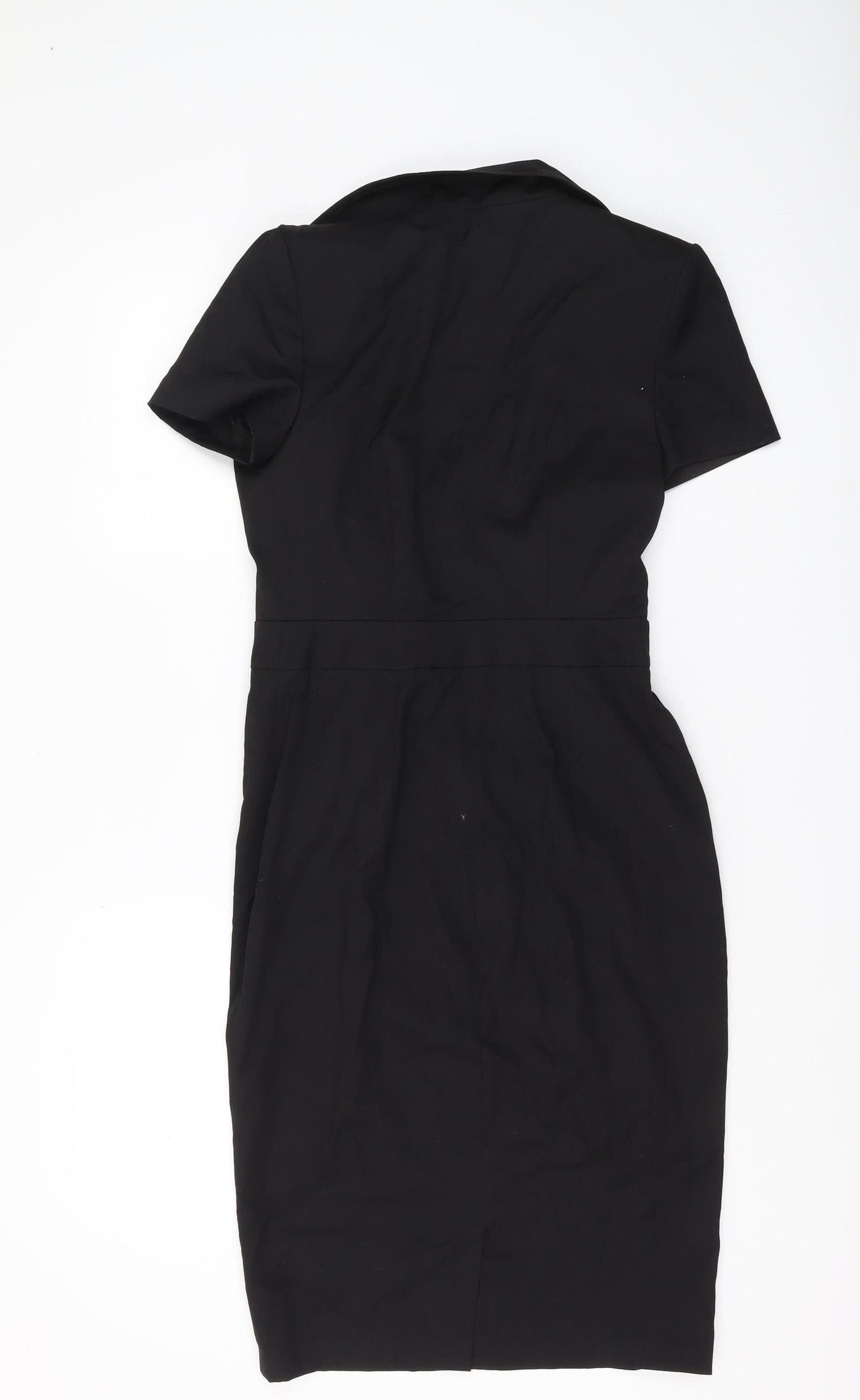 ASOS Black Sheath Dress, Women's Size 10, Short Sleeve