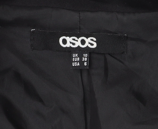 ASOS Black Sheath Dress, Women's Size 10, Short Sleeve