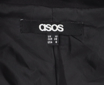 ASOS Black Sheath Dress, Women's Size 10, Short Sleeve