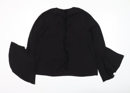 Womens UK Size 14 Warehouse Black  Blouse