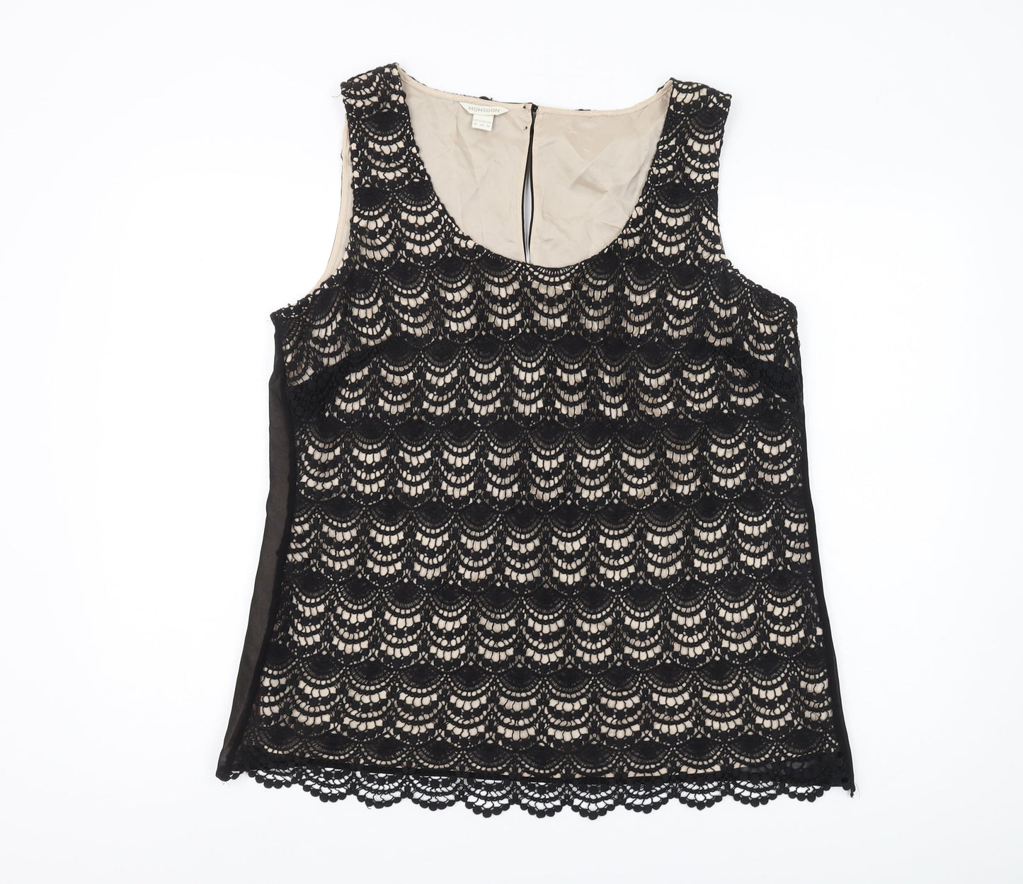 Womens UK Size 18 Monsoon Black Camisole Tank
