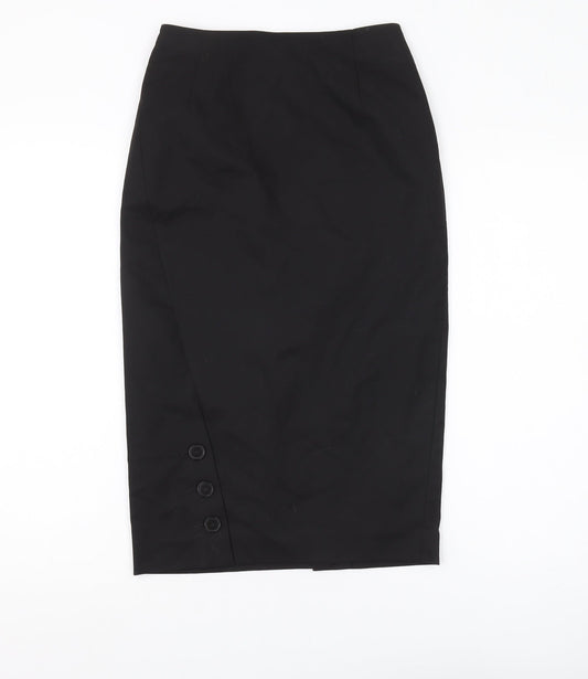 H&M Women's Black Pencil Skirt, Size 6, Long