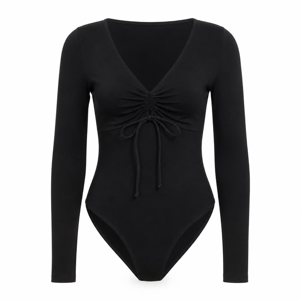 Womens UK Size 6 Topshop One-Piece Black Bodysuit