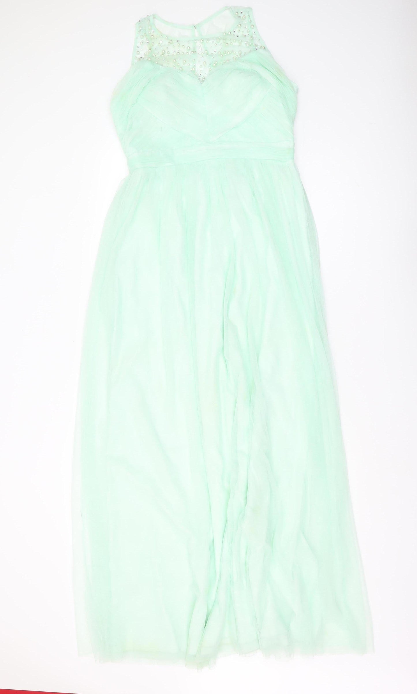 Little Mistress Women's Green Maxi Dress Size 12