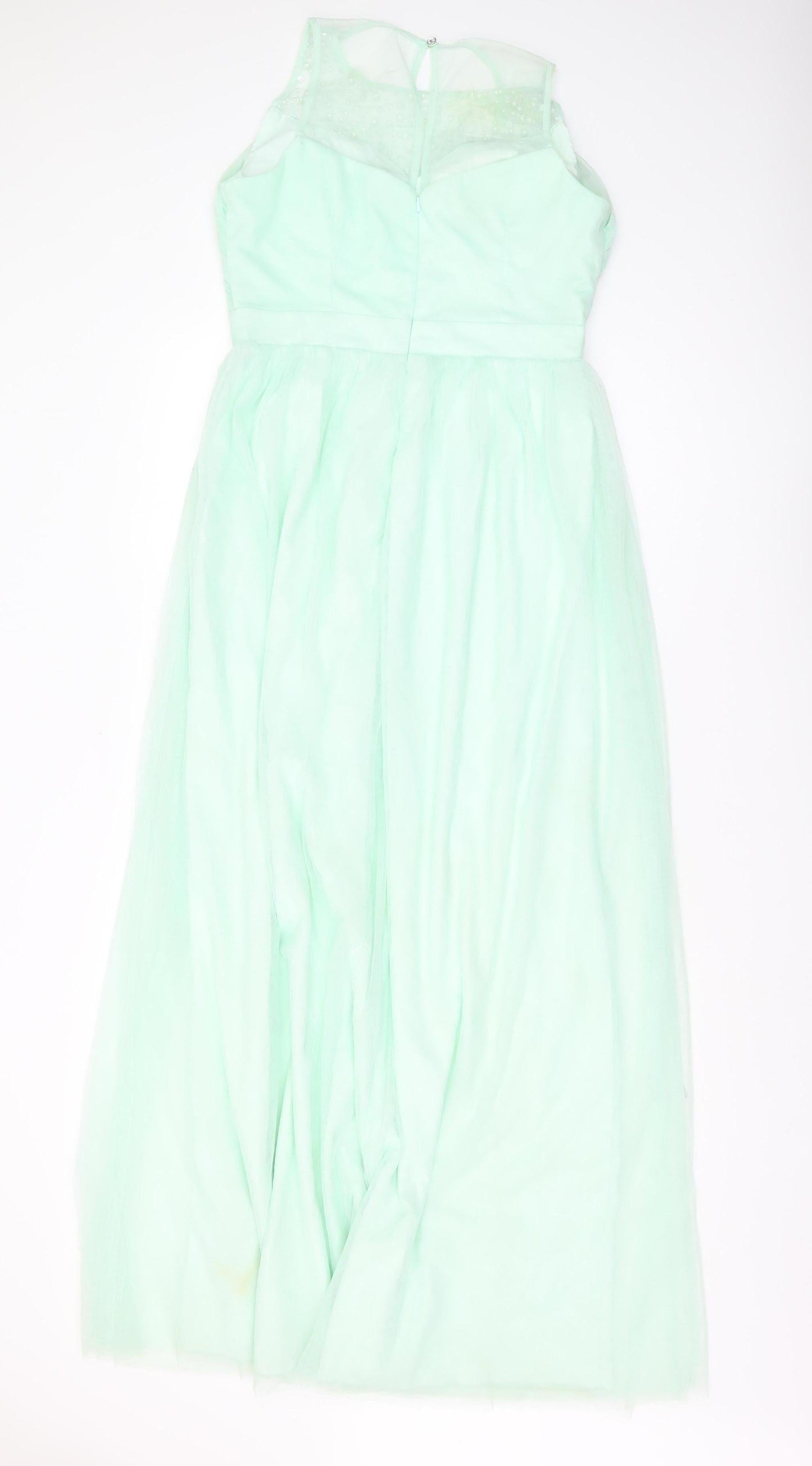 Little Mistress Women's Green Maxi Dress Size 12