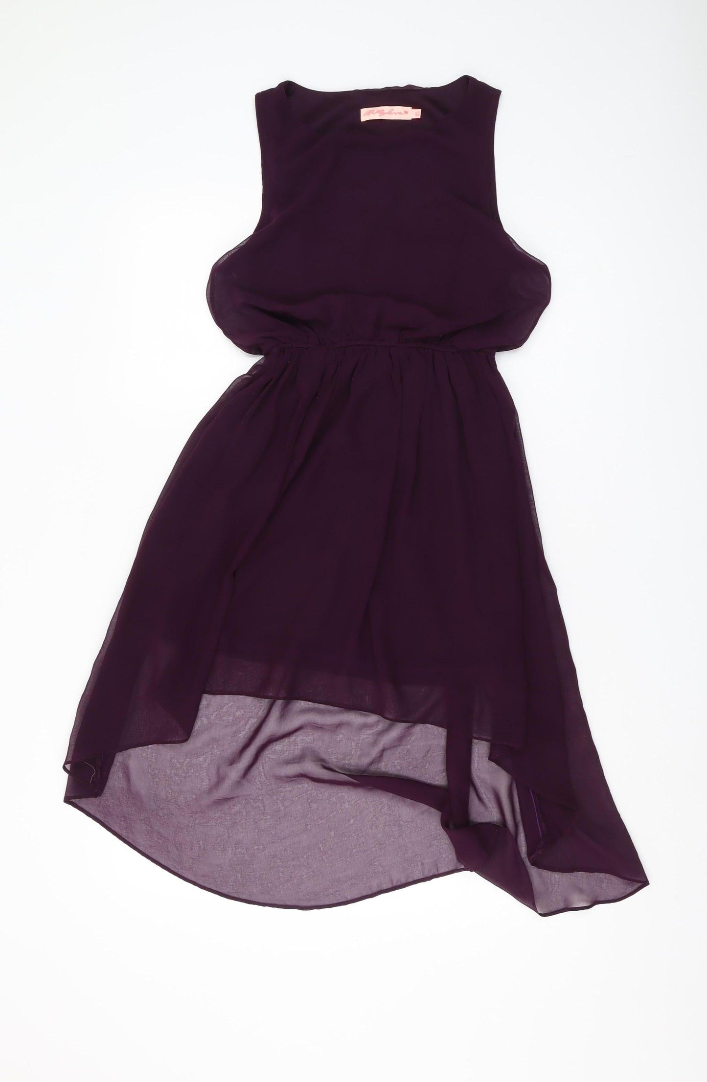 Oh My Love Purple A-Line Hi-Low Dress, XS Women