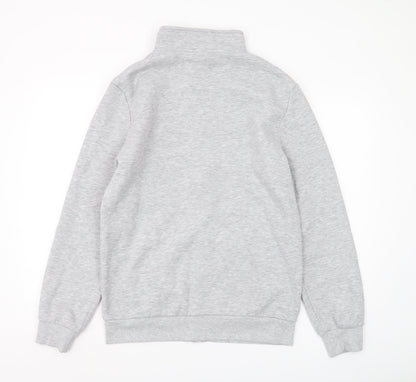 Mens UK Size M Bekkin Grey Full Zip Sweatshirt