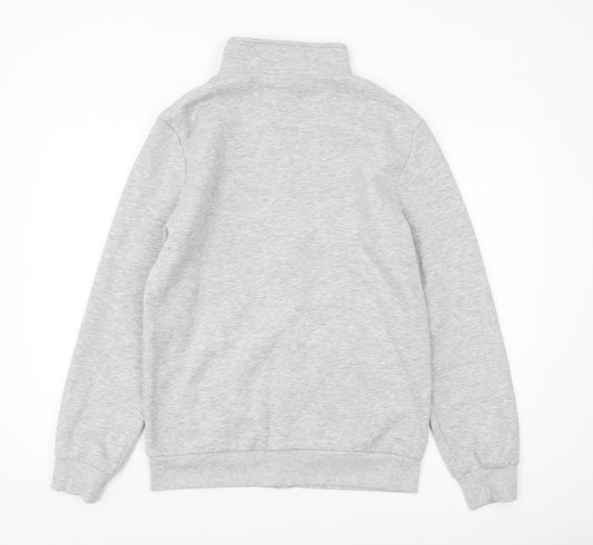 Mens UK Size M Bekkin Grey Full Zip Sweatshirt