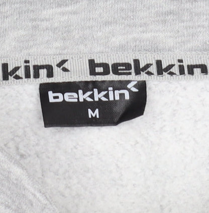 Mens UK Size M Bekkin Grey Full Zip Sweatshirt