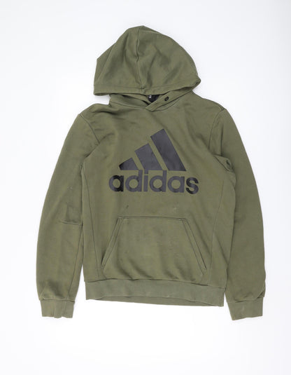 Adidas Men's Green Pullover Hoodie S