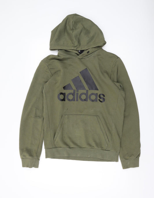 Adidas Men's Green Pullover Hoodie S