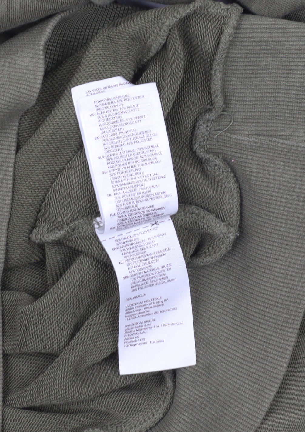 Adidas Men's Green Pullover Hoodie S