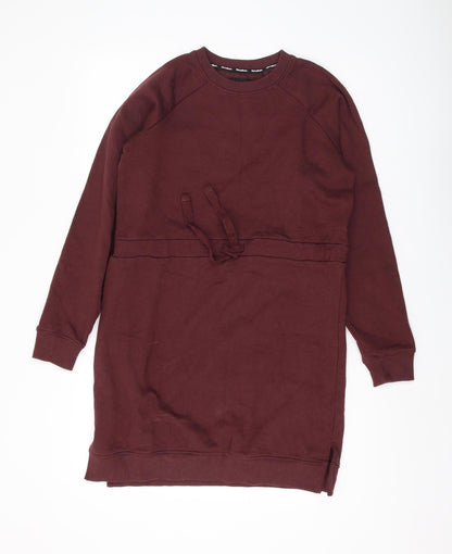 Threadbare Women's Brown XS Sweatshirt Dress