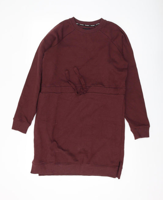 Threadbare Women's Brown XS Sweatshirt Dress