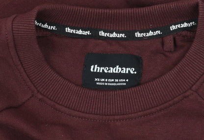 Threadbare Women's Brown XS Sweatshirt Dress