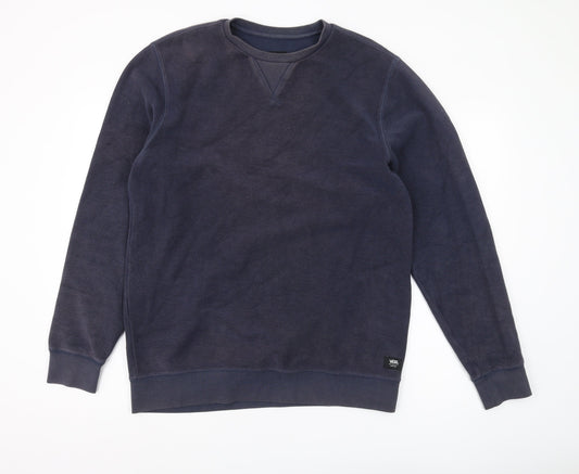 Vans Men's Blue Pullover Sweatshirt M - Comfortable Fit