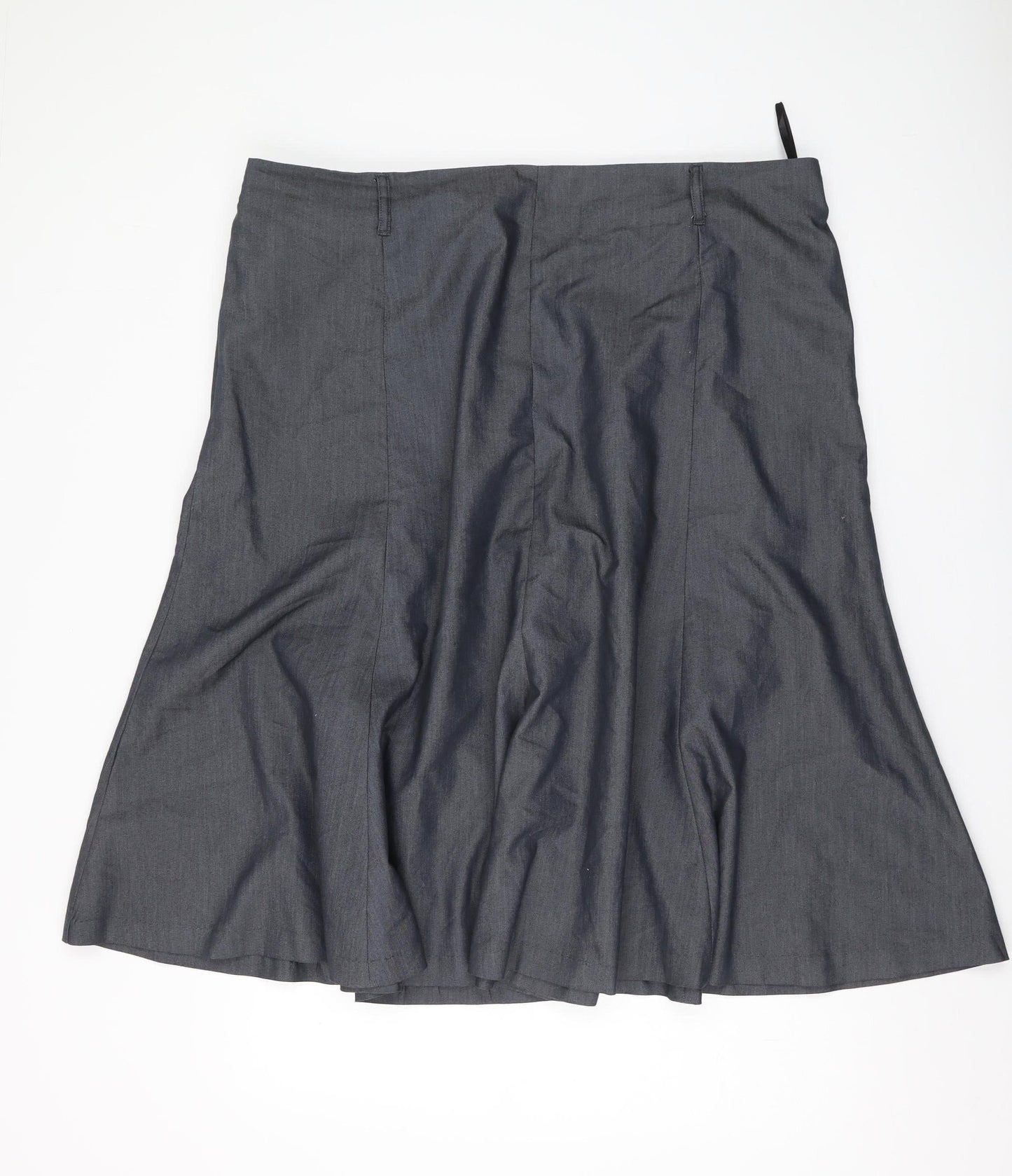 Damart Women's Grey A-Line Knee Length Skirt Size 24