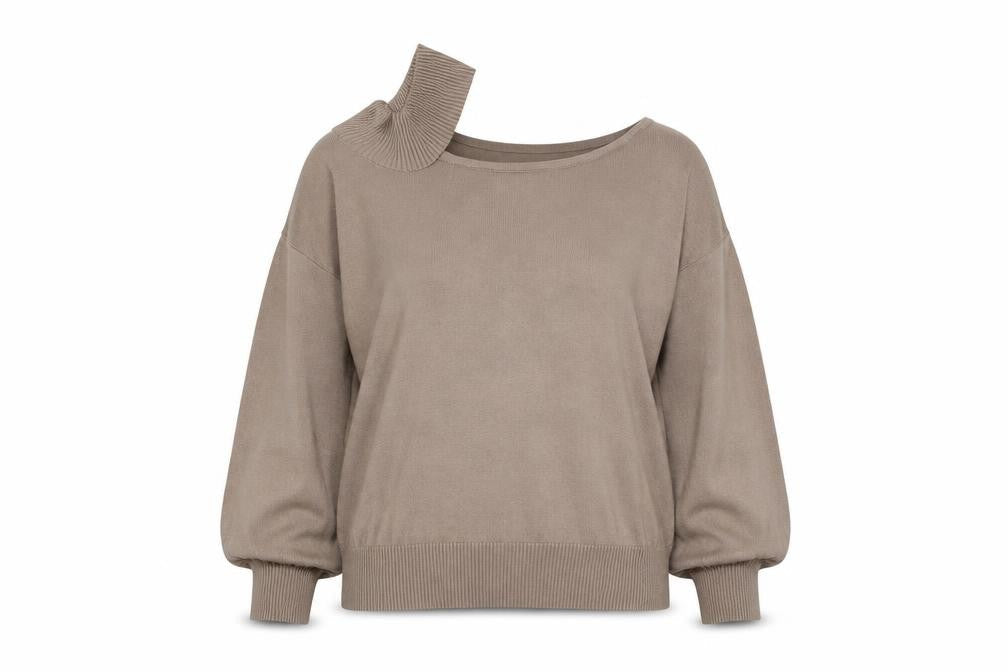 Womens UK Size L Blue Vanilla Brown Pullover Jumper