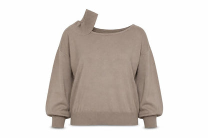 Womens UK Size L Blue Vanilla Brown Pullover Jumper