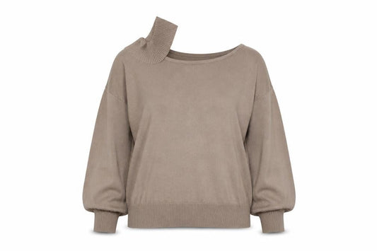 Womens UK Size L Blue Vanilla Brown Pullover Jumper
