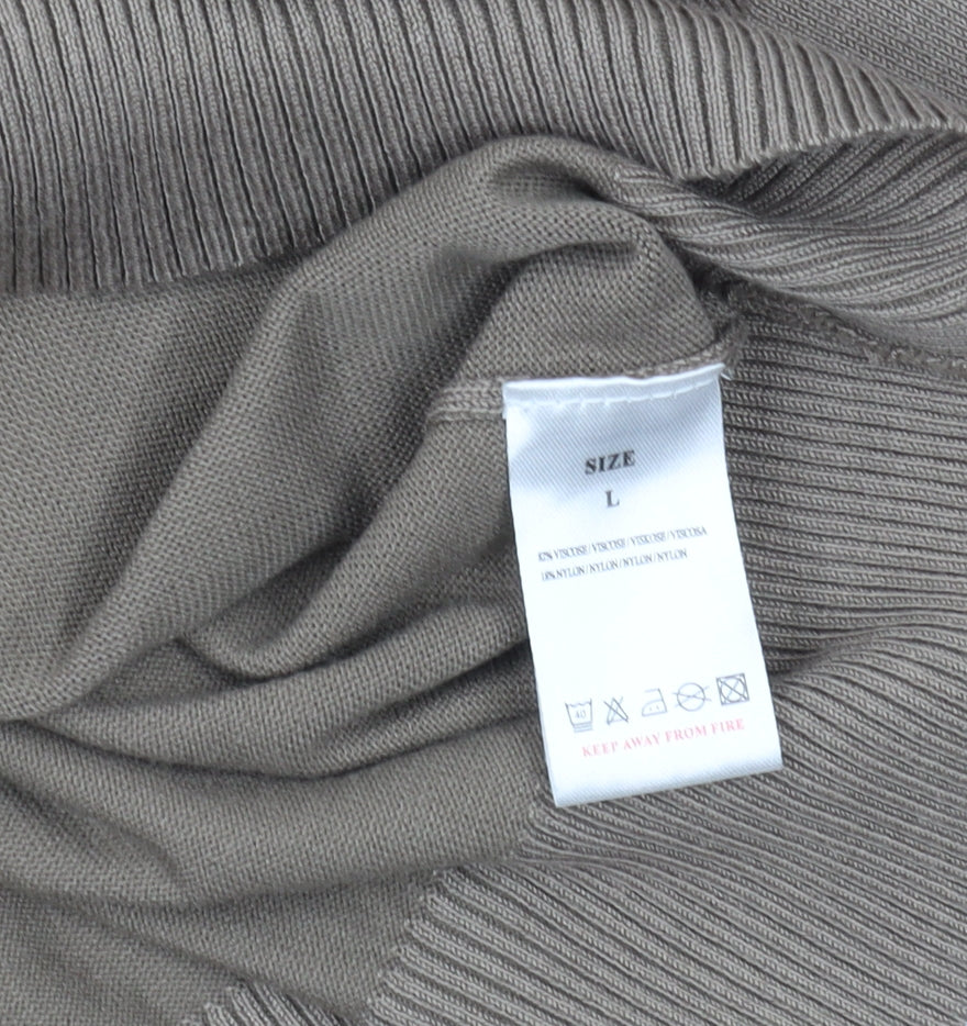 Womens UK Size L Blue Vanilla Brown Pullover Jumper