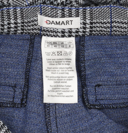 Womens UK Size 12 Damart Regular Fit Dress Pants Multicoloured Trousers