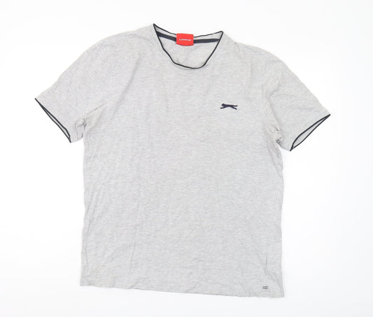 Slazenger Men's Grey Crew Neck T-Shirt M