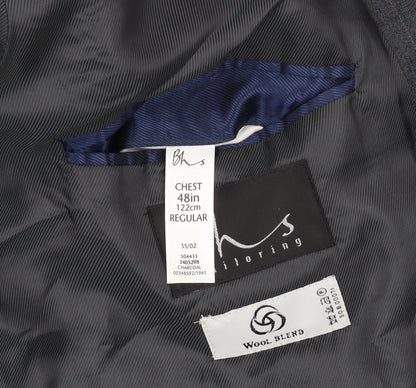 Mens UK Size 48 BHS Regular Grey Suit Jacket