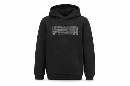 Puma Boys Black Pullover Hoodie 7-8 Years